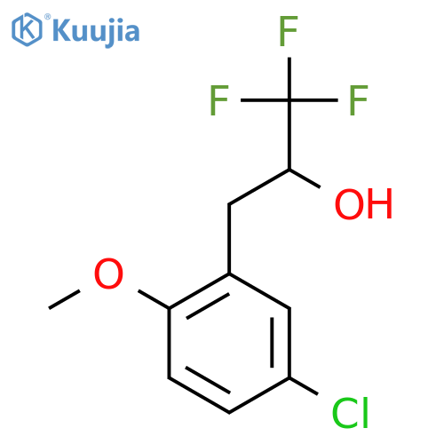 3-(5-Chloro-2-methoxyphenyl)-1,1,1-trifluoropropan-2-ol structure