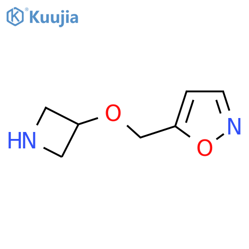 5-[(Azetidin-3-yloxy)methyl]-1,2-oxazole structure