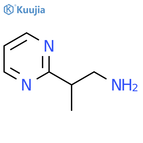 2-(pyrimidin-2-yl)propan-1-amine structure