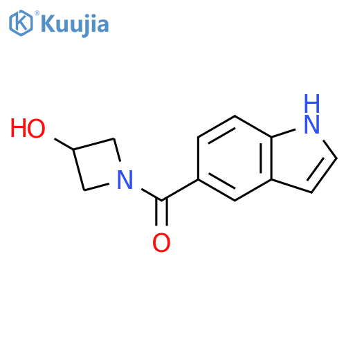 1-(1H-indole-5-carbonyl)azetidin-3-ol structure