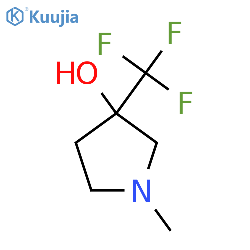 1-Methyl-3-(trifluoromethyl)pyrrolidin-3-ol structure