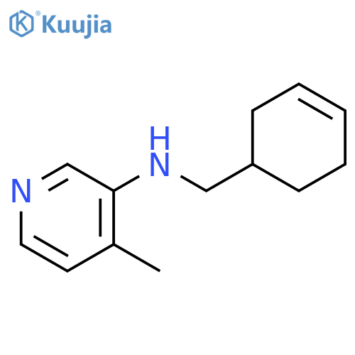 N-[(cyclohex-3-en-1-yl)methyl]-4-methylpyridin-3-amine structure
