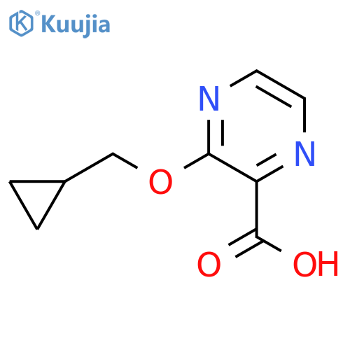 3-(cyclopropylmethoxy)pyrazine-2-carboxylic acid structure
