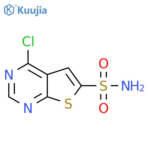 4-chlorothieno2,3-dpyrimidine-6-sulfonamide structure