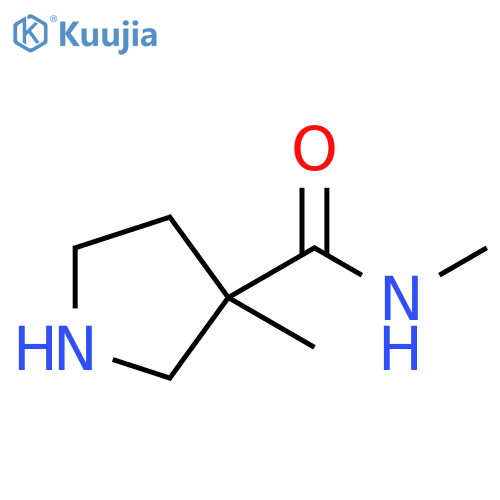 N,3-dimethylpyrrolidine-3-carboxamide structure