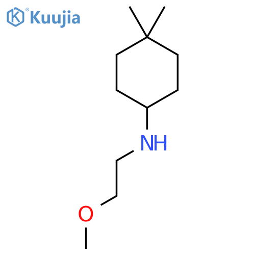 N-(2-methoxyethyl)-4,4-dimethylcyclohexan-1-amine structure