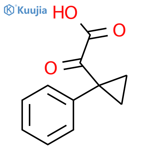 2-oxo-2-(1-phenylcyclopropyl)acetic acid structure