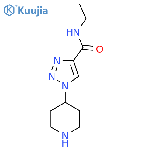 1-Piperidin-4-yl-1H-[1,2,3]triazole-4-carboxylic acid ethylamide structure