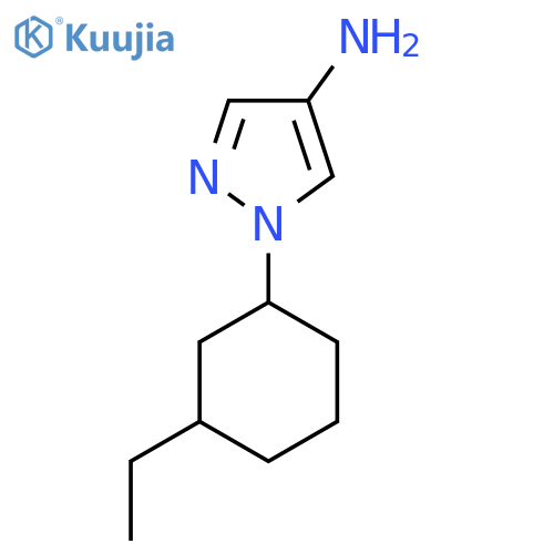 1-(3-Ethylcyclohexyl)-1h-pyrazol-4-amine structure