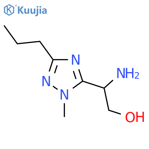 2-Amino-2-(1-methyl-3-propyl-1h-1,2,4-triazol-5-yl)ethan-1-ol structure