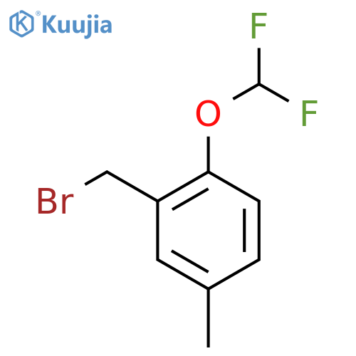 2-(Bromomethyl)-1-(difluoromethoxy)-4-methylbenzene structure