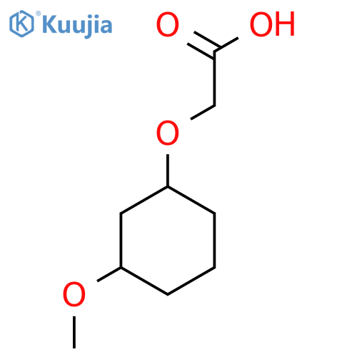 2-(3-methoxycyclohexyl)oxyacetic acid structure