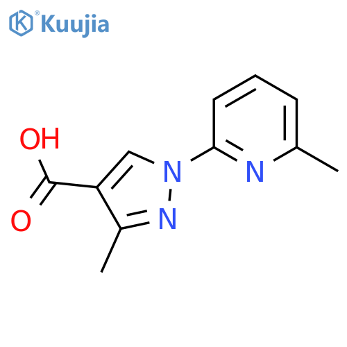 3-methyl-1-(6-methylpyridin-2-yl)-1H-pyrazole-4-carboxylic acid structure
