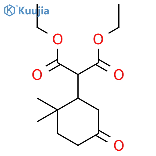 Propanedioic acid, (2,2-dimethyl-5-oxocyclohexyl)-, diethyl ester structure