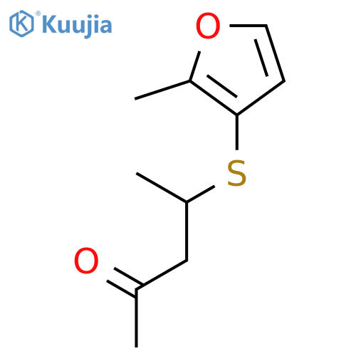 2-Pentanone, 4-[(2-methyl-3-furanyl)thio]- structure