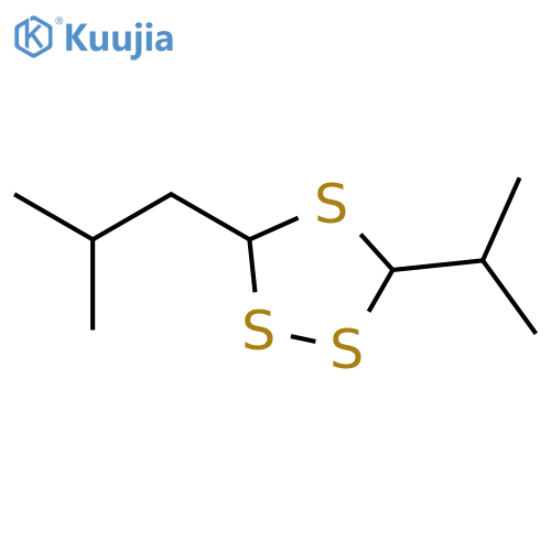 3-Isopropyl-5-(2-methylpropyl)-1,2,4-trithiolane structure