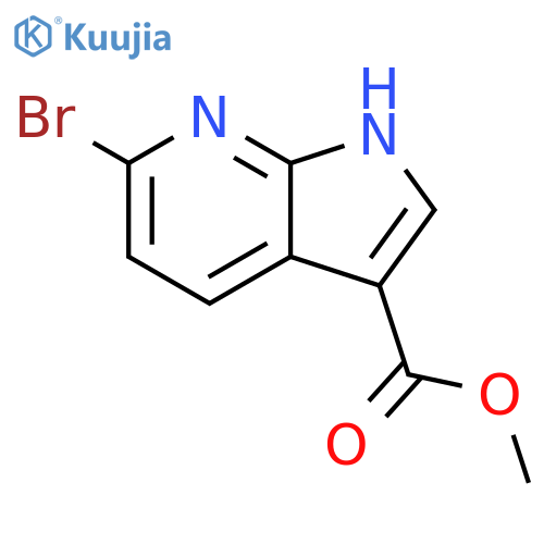 methyl 6-bromo-1H-pyrrolo[2,3-b]pyridine-3-carboxylate structure