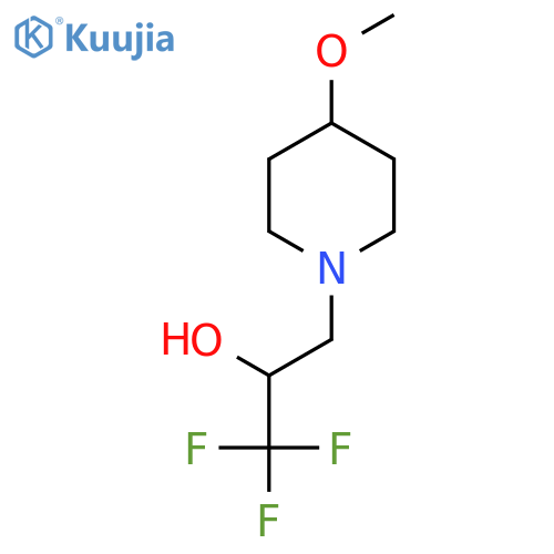 1,1,1-Trifluoro-3-(4-methoxypiperidin-1-yl)propan-2-ol structure