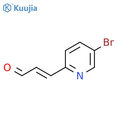 3-(5-bromopyridin-2-yl)prop-2-enal structure