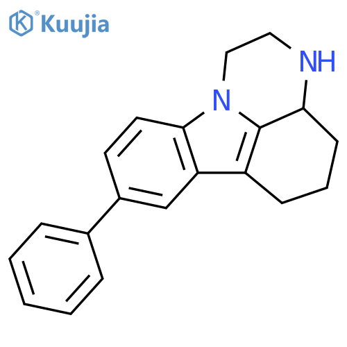 8-phenyl-2,3,3a,4,5,6-hexahydro-1H-pyrazino[3,2,1-jk]carbazole structure