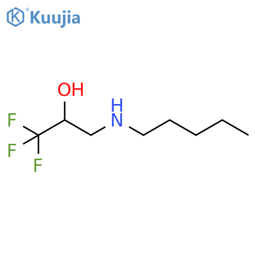 1,1,1-trifluoro-3-(pentylamino)propan-2-ol structure