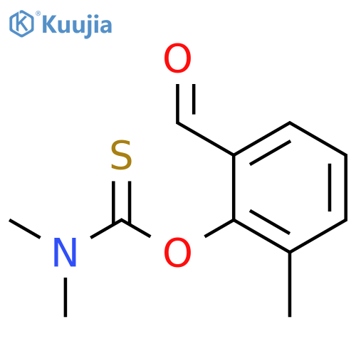 Carbamothioic acid, N,N-dimethyl-, O-(2-formyl-6-methylphenyl) ester structure