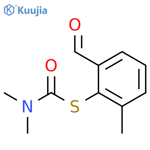 Carbamothioic acid, N,N-dimethyl-, S-(2-formyl-6-methylphenyl) ester structure