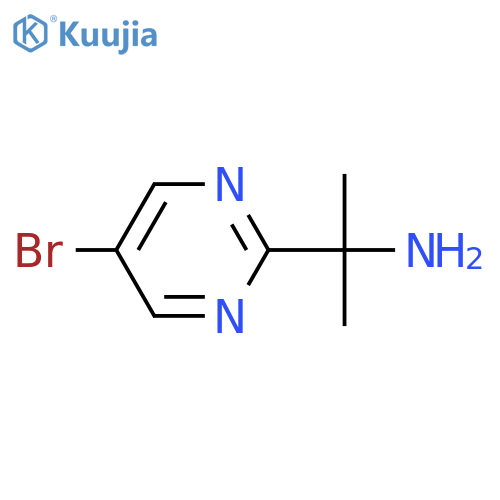 2-(5-bromopyrimidin-2-yl)propan-2-amine structure