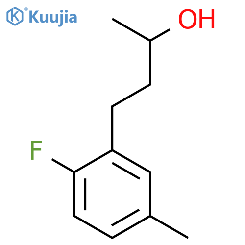 4-(2-fluoro-5-methylphenyl)butan-2-ol structure