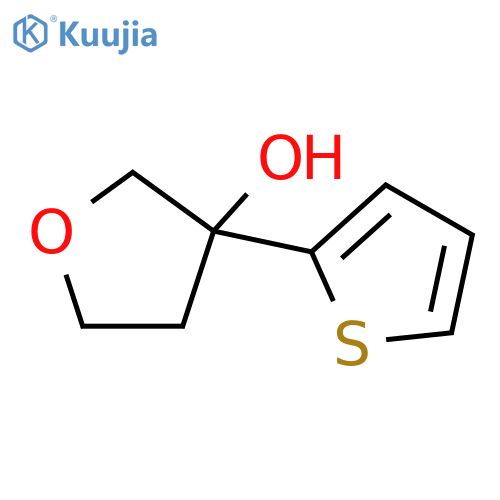 3-Furanol, tetrahydro-3-(2-thienyl)- structure