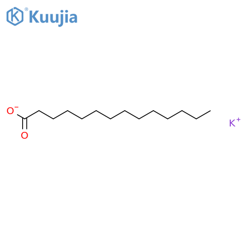 Tetradecanoic acid,potassium salt (1:1) structure
