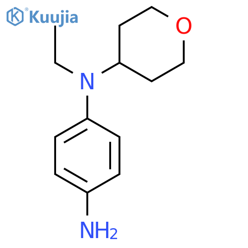 N1-Ethyl-N1-(oxan-4-yl)benzene-1,4-diamine structure