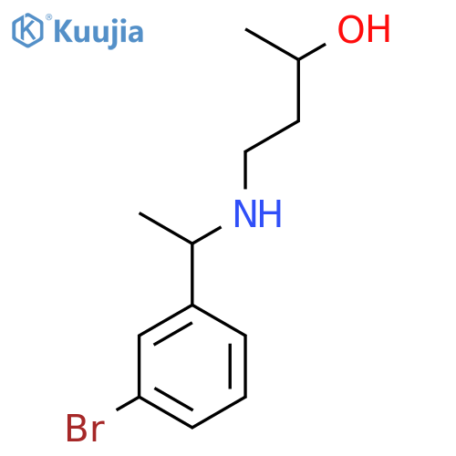 4-{1-(3-bromophenyl)ethylamino}butan-2-ol structure