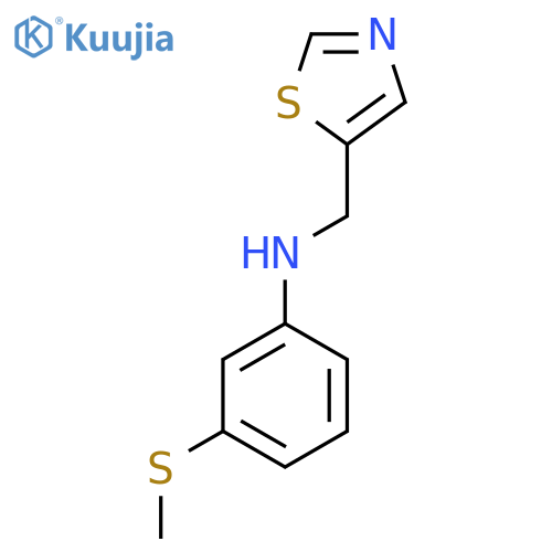 3-(methylsulfanyl)-N-(1,3-thiazol-5-yl)methylaniline structure