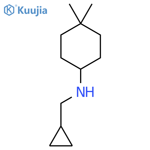 N-(cyclopropylmethyl)-4,4-dimethylcyclohexan-1-amine structure