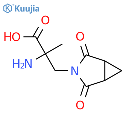 2-amino-3-{2,4-dioxo-3-azabicyclo3.1.0hexan-3-yl}-2-methylpropanoic acid structure