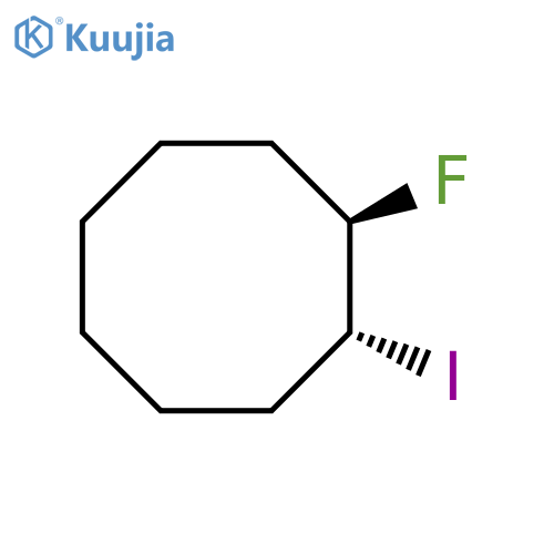 Cyclooctane, 1-fluoro-2-iodo-, trans- structure
