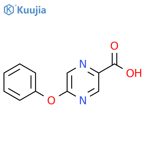5-phenoxypyrazine-2-carboxylic acid structure