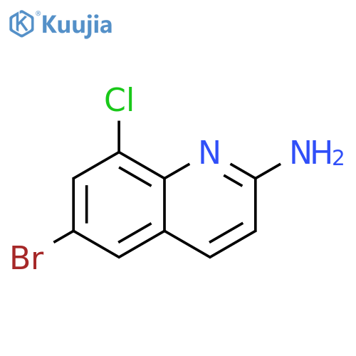 6-Bromo-8-chloroquinolin-2-amine structure