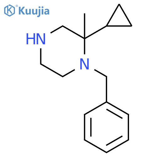 1-BENZYL-2-CYCLOPROPYL-2-METHYLPIPERAZINE structure
