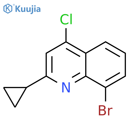 8-bromo-4-chloro-2-cyclopropylquinoline structure