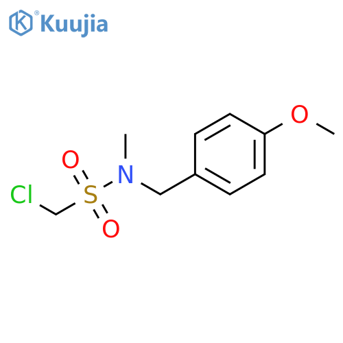 Methanesulfonamide, 1-chloro-N-[(4-methoxyphenyl)methyl]-N-methyl- structure