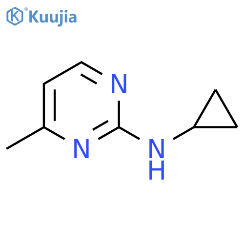 N-cyclopropyl-4-methylpyrimidin-2-amine structure