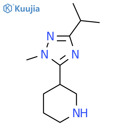 3-1-methyl-3-(propan-2-yl)-1H-1,2,4-triazol-5-ylpiperidine structure