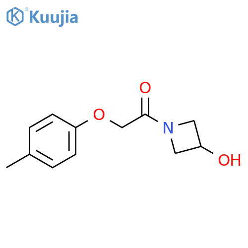 1-(3-hydroxyazetidin-1-yl)-2-(4-methylphenoxy)ethan-1-one structure