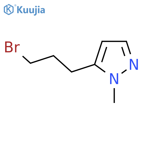 5-(3-bromopropyl)-1-methyl-1H-pyrazole structure