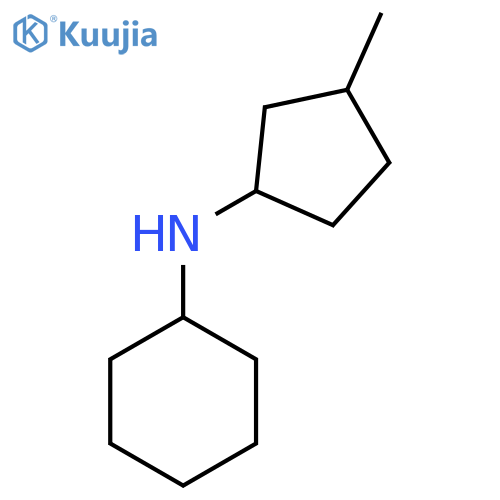 N-(3-methylcyclopentyl)cyclohexanamine structure