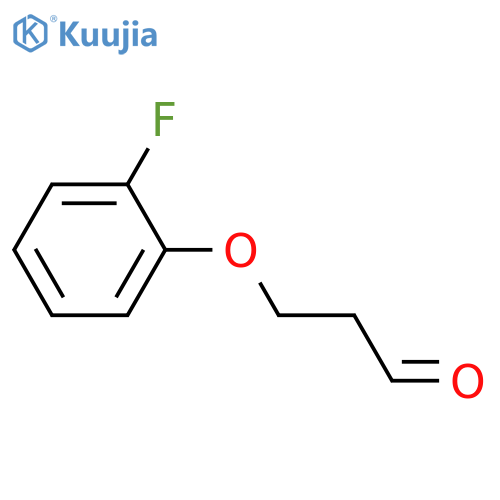3-(2-fluorophenoxy)propanal structure