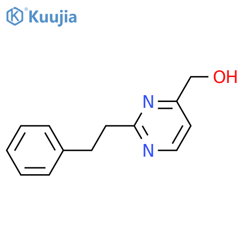 [2-(2-phenylethyl)pyrimidin-4-yl]methanol structure