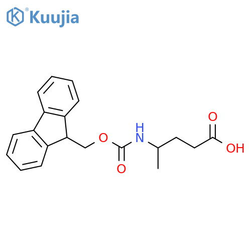 4-([(9H-FLUOREN-9-YLMETHOXY)CARBONYL]AMINO)PENTANOIC ACID structure